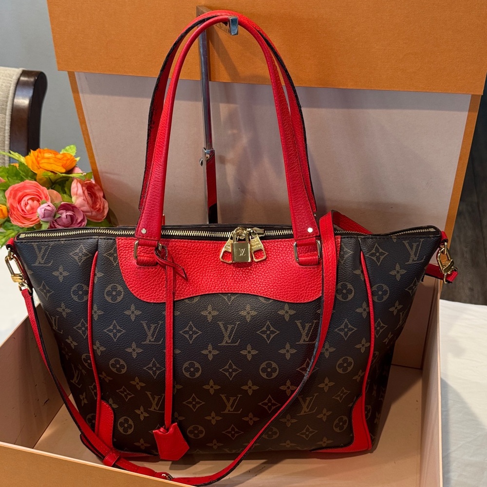 📌SOLD📌 Authentic Louis Vuitton Estella Coquelico NM bag - Picture 3 of 17
